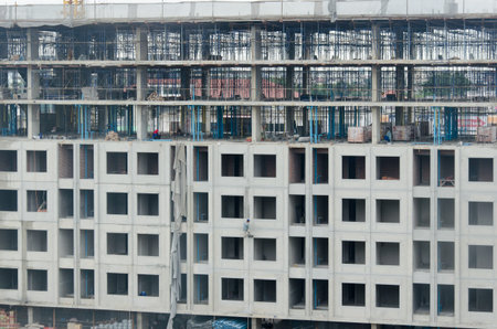 Detail of Construction structure in building