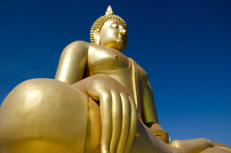 Big Buddha statue in the world.Wat Muang in Ang-Thong Province.