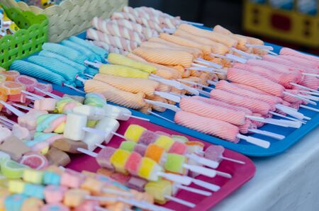 Sweets, jelly is in the tray.の写真素材