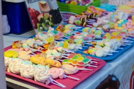 Sweets, jelly is in the tray.の写真素材