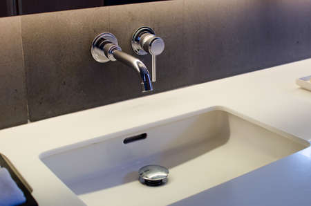 sink modern luxury hotels in the bathroomの写真素材