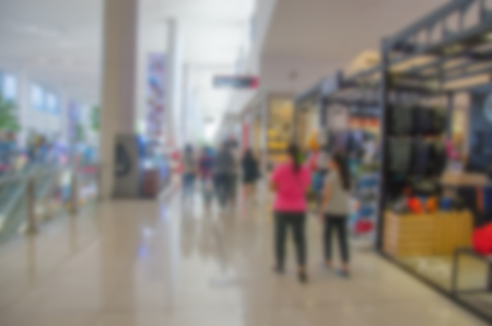 Abstract blurred shopping mall for background.の写真素材