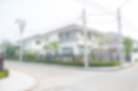 blur image of house for background usageの写真素材