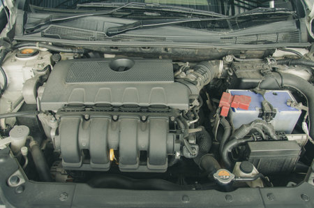 Details modern car engine