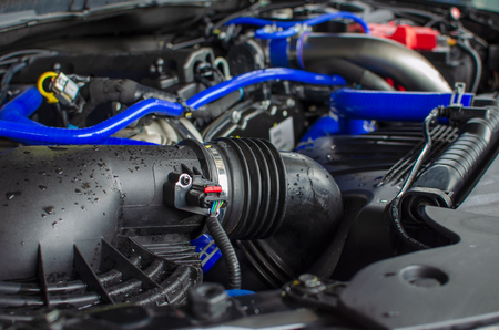 Details on car engineの写真素材