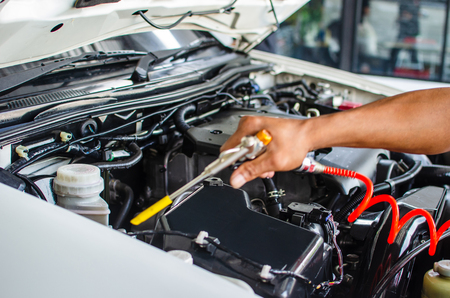Details on car engineの写真素材