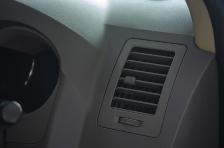 Air conditioner in modern carの写真素材