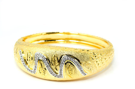 Fashion jewelry bracelets for women on a white background.