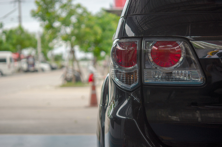 light of a modern Carの写真素材