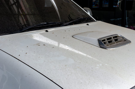 Impurities on the surface of the car.の写真素材