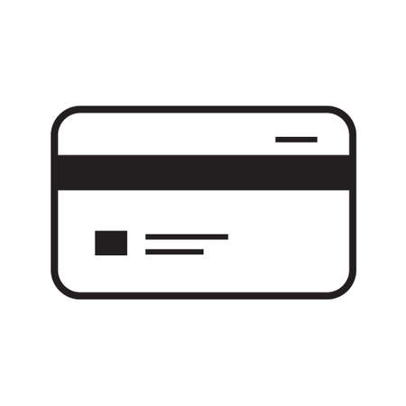 credit card payment sign icon symbol on white vector backgroundの写真素材