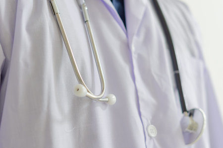 Businessman holding a blank white touch screen smartphone.Used to put text or information to advertise news or sell products online. concept marketing businessの写真素材