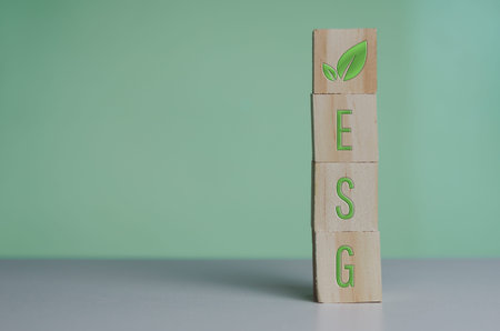 Wooden cubes with WEB 3.0 symbol on background and copy space.Business concepts.