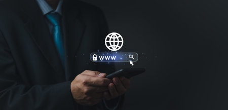 Mobile smartphones Technology internet online. checking email to browsing social media, information, Digital Communication.の写真素材