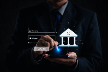 Banking Digital Marketing and Payments Finance Technology Market Business Solutions Global Internet Network and Security Online Shopping Globalの写真素材