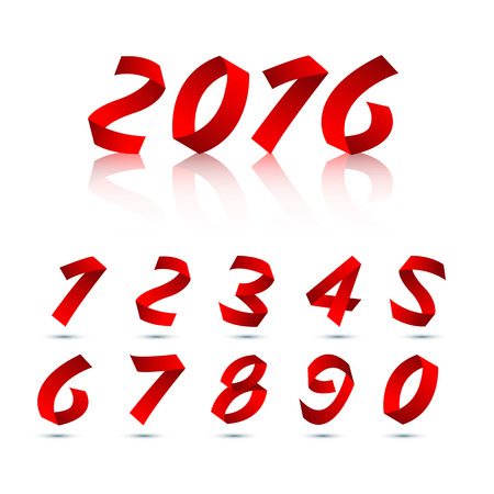 Numbers set. Vector.のイラスト素材