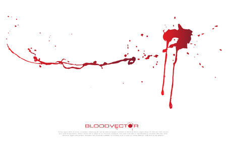 Abstract Blood splatter isolated on White background, vector designのイラスト素材