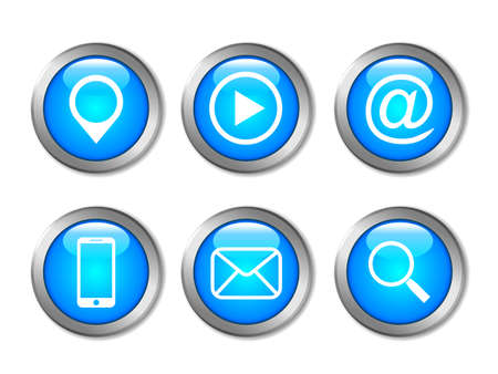 Button Icons For Web and Mobileのイラスト素材