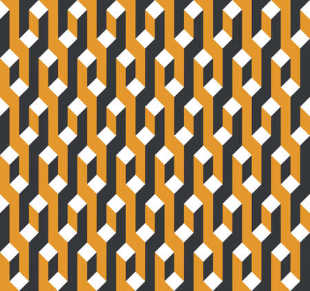 A Vector seamless pattern. Modern stylish abstract texture. Repeating geometric tiles from striped elements.のイラスト素材