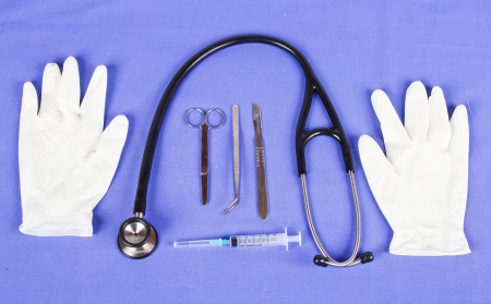 Surgical equipment ready for usageの写真素材