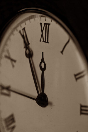 Old pcket watch close-up macro faded detail dial