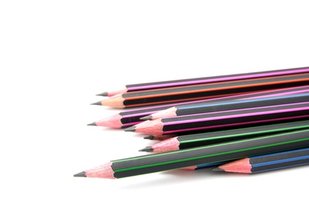 close up Pencil isolated on white backgroundの写真素材