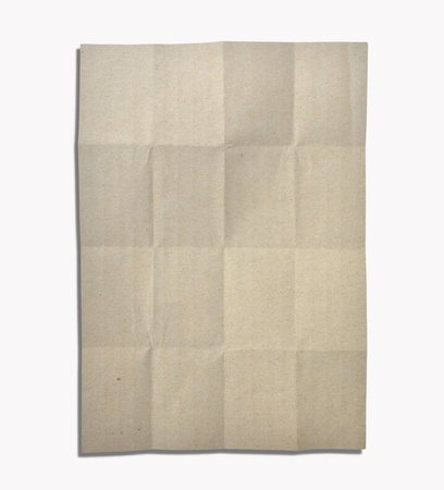 recycle paper isolated on white backgroundの写真素材