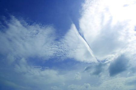 Blue sky with clouds