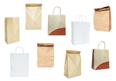 Set of paper bagsの写真素材