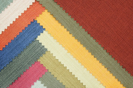 Multi color fabric texture samplesの写真素材