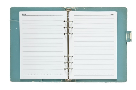 old notebook openの写真素材