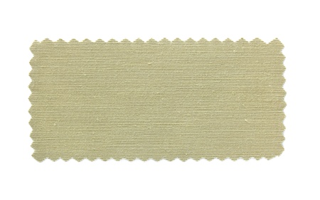 brown fabric swatch samples isolated on white backgroundの写真素材