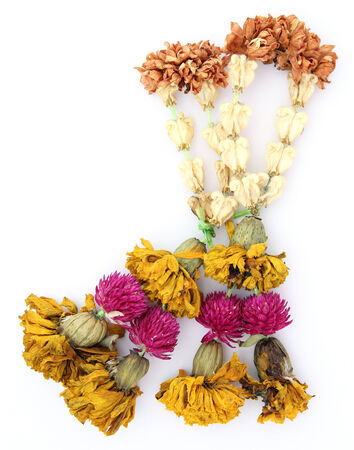 old dry garland flower の写真素材