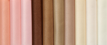 Multi color fabric texture samplesの写真素材