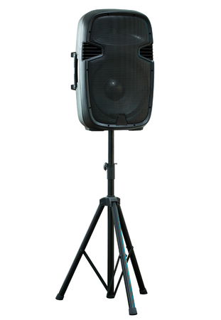 sound speaker isolated on white with clipping pathの写真素材