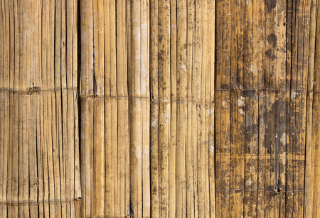 old bamboo wall texture for backgroundの写真素材