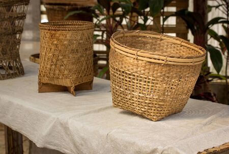Handmade basketの写真素材