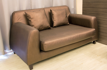 Living room with sofaの写真素材