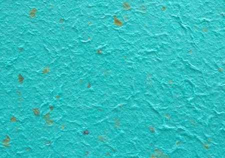 detail of blue handmade paper or mulberry paper texture for backgroundの写真素材