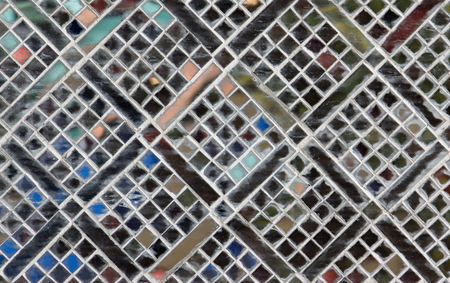 Detail of mosaic texture or wall backgroundの写真素材