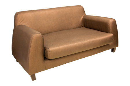sofa furniture isolated on white with clipping pathの写真素材