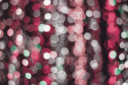 Red lights bokeh backgroundの写真素材