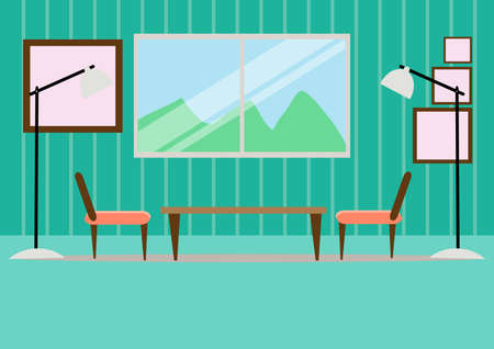 Living room design.のイラスト素材
