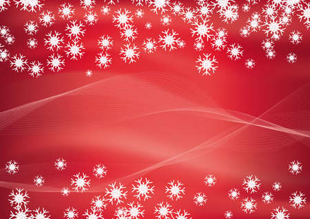 Christmas red background vector illustrationのイラスト素材
