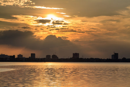 Sunset on the West lake