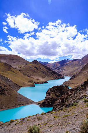 Beautiful landscape   Lake with mountainの写真素材