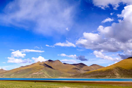 Beautiful landscape   Lake with mountainの写真素材