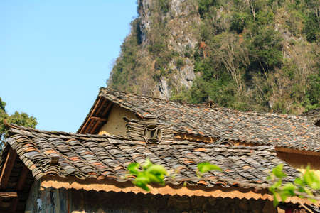 Old house in Ha Giang province, Vietnamの写真素材