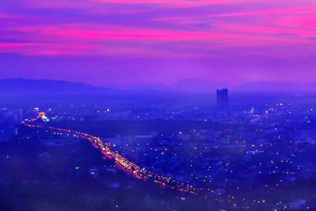 Hatyai at twigkigt timeの写真素材