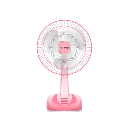 Fan object vector on white background,Isolated for graphic designer and artist.のイラスト素材